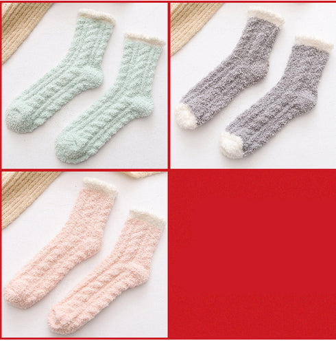 Women Thermal Fluffy Socks Autumn Winter Warm Socks - ROUTINE FASHION