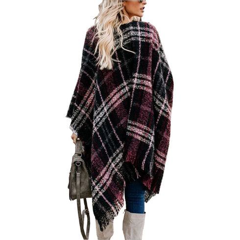 Tassel knitwear cape coat - ROUTINE FASHION