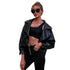 Ladies Autumn And Winter PU Leather Jacket - ROUTINE FASHION