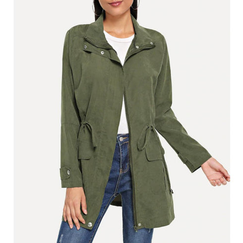 Solid color trench coat - ROUTINE FASHION