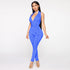 Printed sexy halter jumpsuit women - ROUTINE FASHION