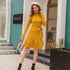 Pure color knitted dress - ROUTINE FASHION