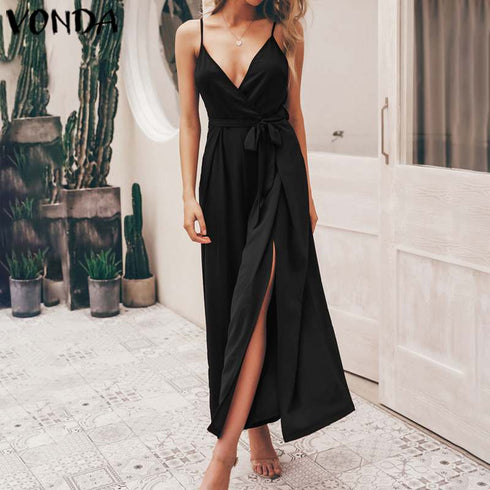 Elegant Jumpsuits Wide Leg Pants - ROUTINE FASHION