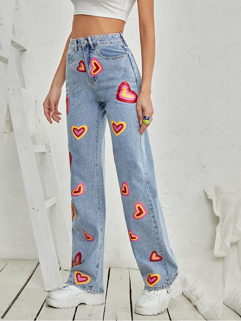 Street Jeans Women Straight Leg Trousers Brand - ROUTINE FASHION