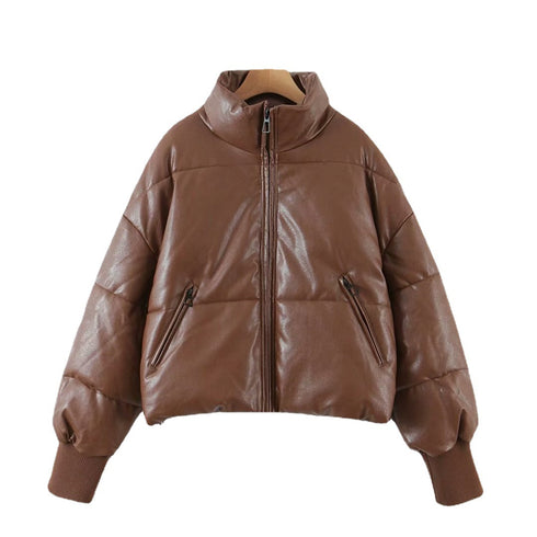 Women's Stand Collar Warm Padded Jacket - ROUTINE FASHION