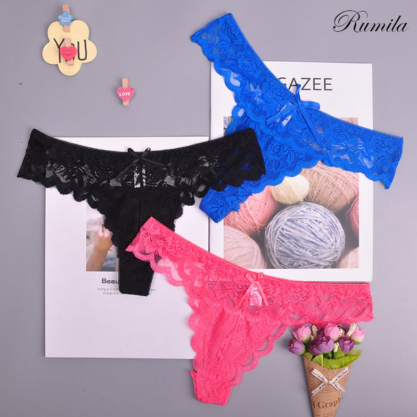 Adjusted Cozy Lace Briefs G Thongs Underwear Lingerie For Women - ROUTINE FASHION