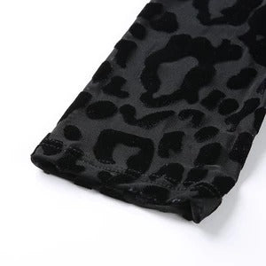 Black Leopard Mesh Bodysuit - ROUTINE FASHION