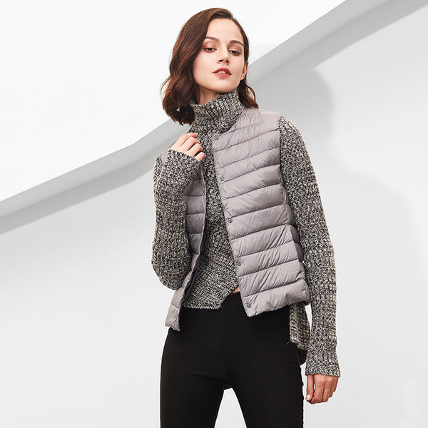 New women's lightweight down vest - ROUTINE FASHION
