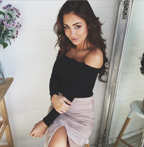 Women Off Shoulder Crop Top - ROUTINE FASHION