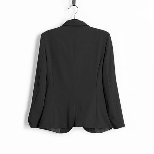 Office Ladies Black Formal Blazer Women Work Suit - ROUTINE FASHION