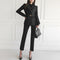 Women Set New Striped Blazer Slim Pants - ROUTINE FASHION