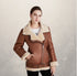 Women's motorcycle jacket leather jacket - ROUTINE FASHION