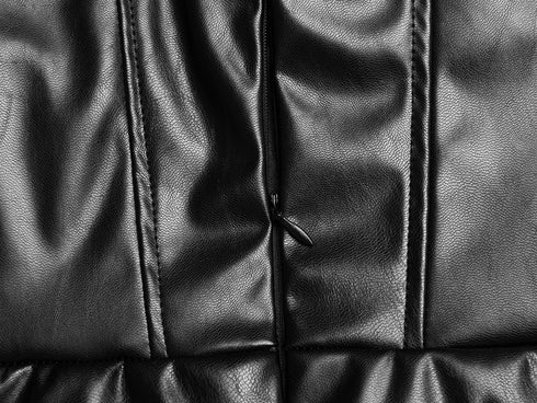 Wrapped chest wrap leather skirt - ROUTINE FASHION