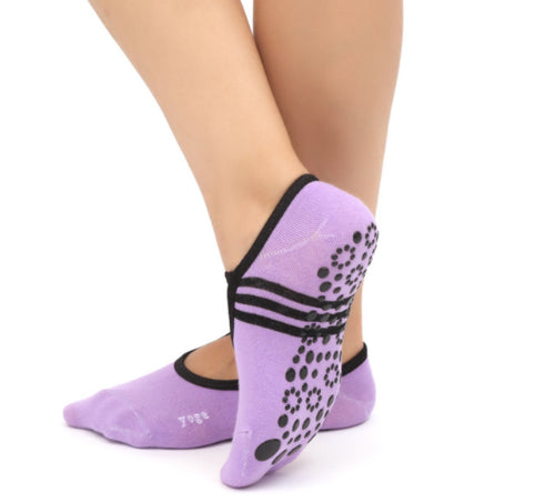 Non-slip yoga socks ballet style fitness boat socks sports socks dance socks aerobics socks cotton socks - ROUTINE FASHION