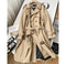 Englanza Cotton Double Breasted Classic Medium Length Trench Coat - ROUTINE FASHION