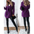 Lapel solid color long trench coat - ROUTINE FASHION
