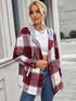 Women Cardigan Women's Plaid Woolen Coat - ROUTINE FASHION