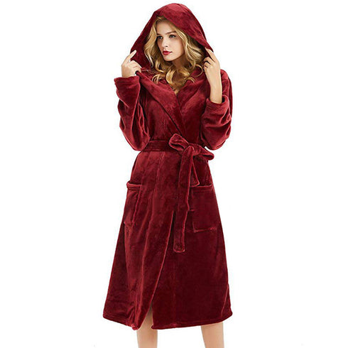 Women's Minimalist Plus-size Extended Bathrobe With Long - ROUTINE FASHION