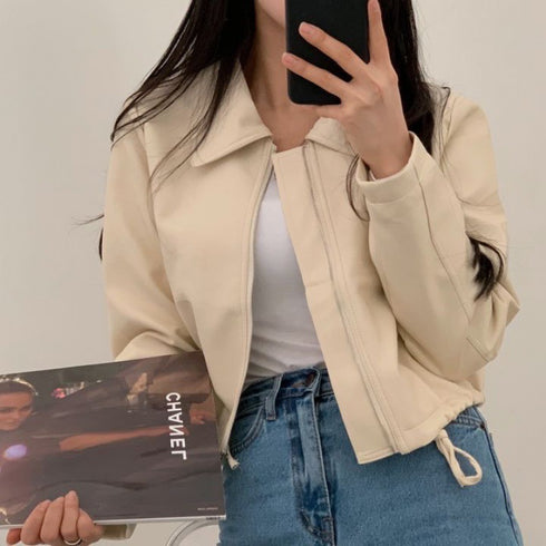 Women's Cool Autumn New Motorcycle Leather Jacket - ROUTINE FASHION