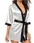 Women's Home Plus Size Pajamas Bathrobe Set - ROUTINE FASHION