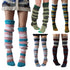 Women's Striped Over-the-knee Knitted Pile Socks - ROUTINE FASHION
