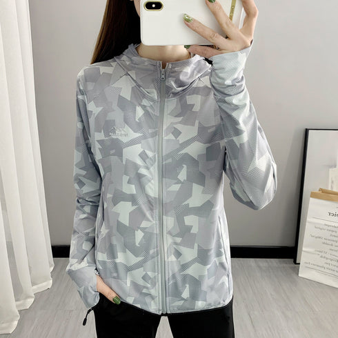 Ladies Summer Outdoor UV Protection Breathable Sun Protection Clothing Jacket - ROUTINE FASHION