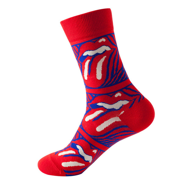 Tongue Pattern Foreign Trade Socks Women - ROUTINE FASHION