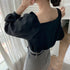 Loose Puffed Sleeve Blouse Blouse Woman - ROUTINE FASHION