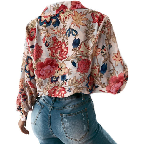 Printed Cardigan Women's Shirt Chiffon Temperament - ROUTINE FASHION