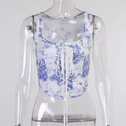 Women's Belted Waistcoat, Tops, Women's Design Sense - ROUTINE FASHION