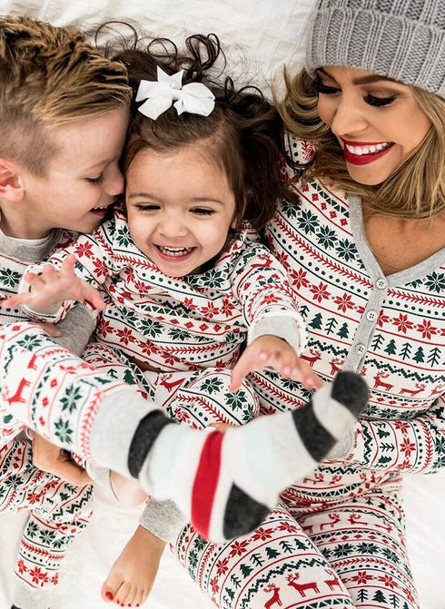 Christmas Pajamas Family Matching New Year Father Mother Kids Baby Look Clothes Set Dad Mom And Daughter Son Pyjamas Outfit - ROUTINE FASHION