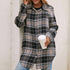 Women's Loose Casual Plush Plaid Shirt Jacket - ROUTINE FASHION