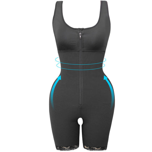 Women's Zipper Slimming Bodysuit Shapewear - ROUTINE FASHION