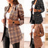 Long Sleeve Double Breasted Blazer Jacket Women - ROUTINE FASHION