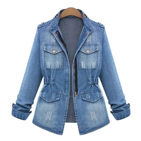 Women Denim Jacket - ROUTINE FASHION