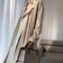 Classic Temperament Two-tone Overweight Women's Trench Coat - ROUTINE FASHION