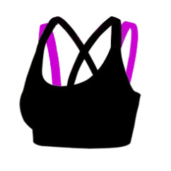 Neon X Strapped Sports Bras - ROUTINE FASHION