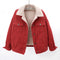 Lamb Wool Thickened Plus Velvet Denim Jacket Women - ROUTINE FASHION