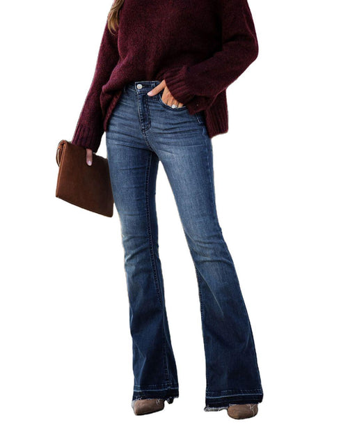 European And American Slim Slim Trousers And Micro Flared Jeans - ROUTINE FASHION