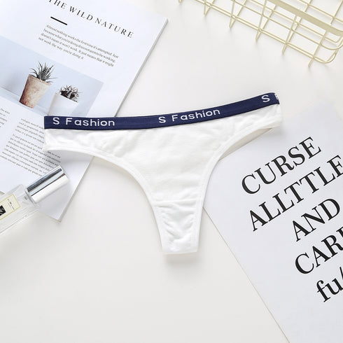 Women's cotton thong panties - ROUTINE FASHION