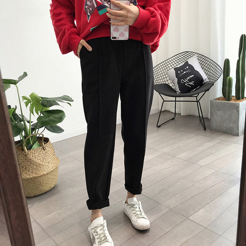 Women trousers casual loose streetwear - ROUTINE FASHION