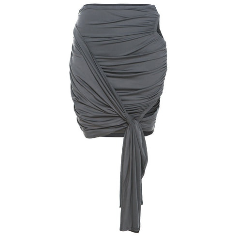 Women's Fashion Cutout Bodysuit Slim Fit Hip Skirt Suit - ROUTINE FASHION