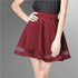 High waist pleated skirt A-line skirt - ROUTINE FASHION