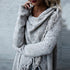 Women's shawl sweater knitted cardigan - ROUTINE FASHION