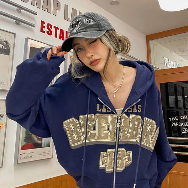 Vintage Hoodie Women's Oversize Cardigan Coat - ROUTINE FASHION