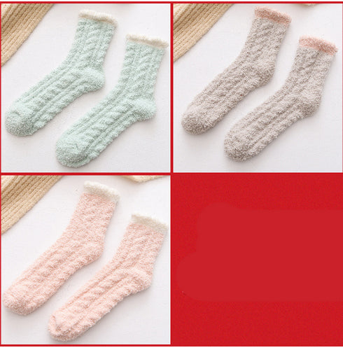 Women Thermal Fluffy Socks Autumn Winter Warm Socks - ROUTINE FASHION