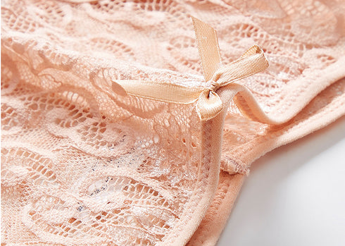 Sexy Mid-waist Lace Lace Women's Briefs For Women - ROUTINE FASHION