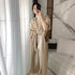 Classic Temperament Two-tone Overweight Women's Trench Coat - ROUTINE FASHION