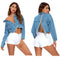 Fringed split denim jacket - ROUTINE FASHION