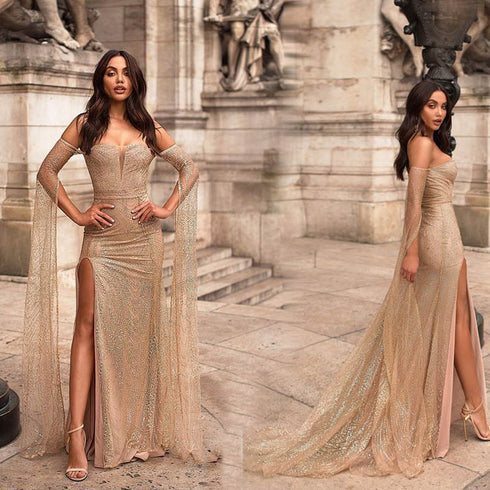 Seductive Elegance Slit Dress - ROUTINE FASHION
